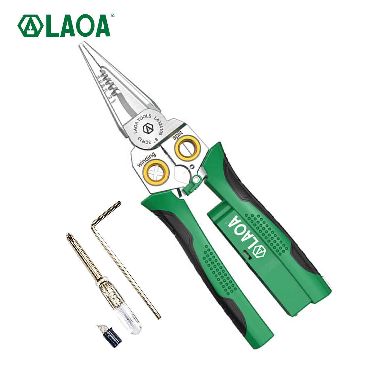 ๐ง 8-in-1 Stainless Steel Wire Stripper Pliers ๐ฉ