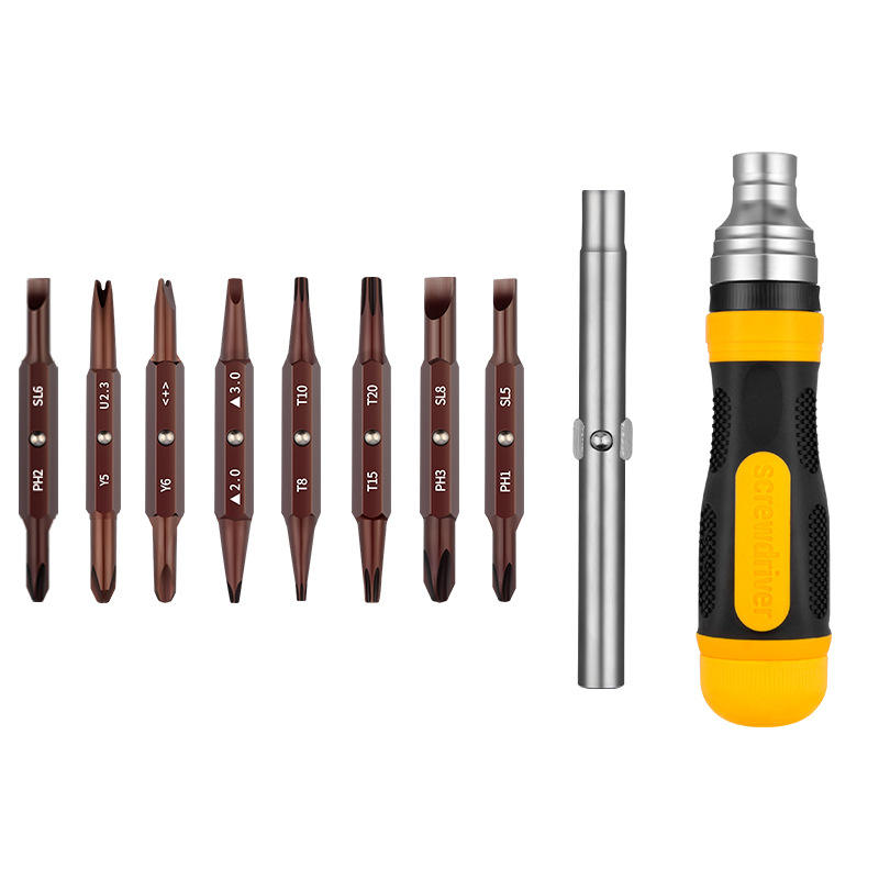 19 in 1 Multifunctional Ratchet Screwdriver Set, Ratchet Screwdriver Suitable for Home and Industry