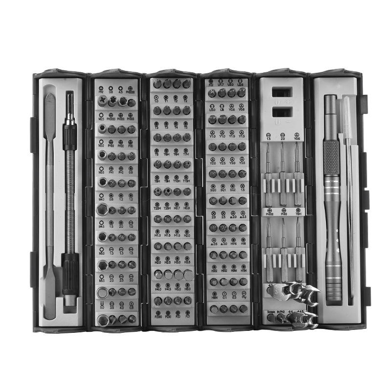 128 in 1 Precision Screwdriver Bit Set Kit Watchmaker Magnetic Mini Repair Tools Laptop Phone