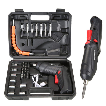 Multifunctional 45pcs Cordless Lithium-Ion Power Drill Driver and Screwdriver Set Industrial DIY Grade Battery Operated