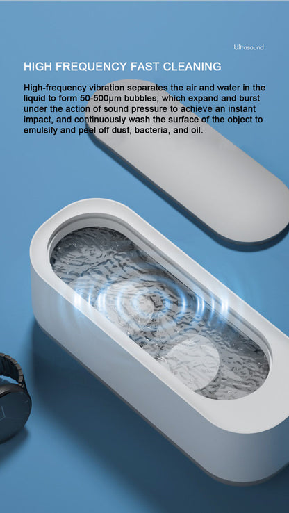 Cleaner Ultrasonic Cleaner High Frequency Vibration Jewelry Cleaner Glasses Watches Makeup Tools Deep Decontamination