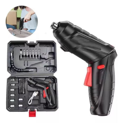 Multifunctional 45pcs Cordless Lithium-Ion Power Drill Driver and Screwdriver Set Industrial DIY Grade Battery Operated
