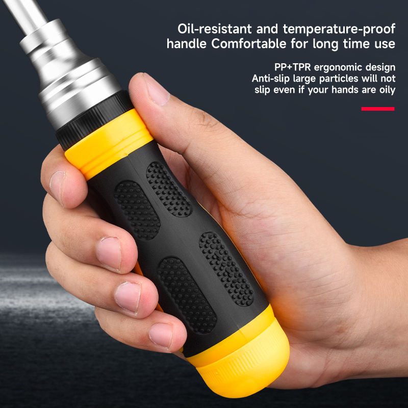19 in 1 Multifunctional Ratchet Screwdriver Set, Ratchet Screwdriver Suitable for Home and Industry