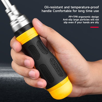 19 in 1 Multifunctional Ratchet Screwdriver Set, Ratchet Screwdriver Suitable for Home and Industry