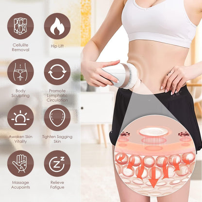 3 Heads Fat Burning Device Electric Anti Cellulite Hand Held Cellulite Massage Massage Body Sculpting Massager Machine