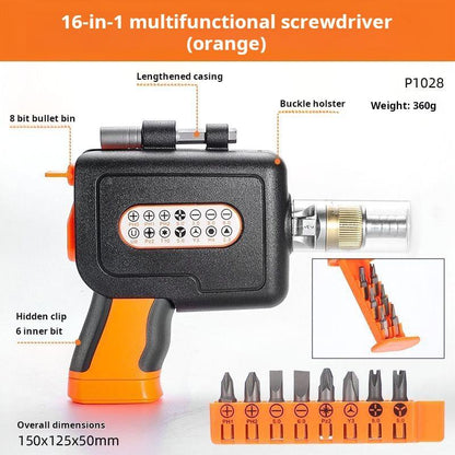 16 In 1 Adjustable Ratcheting Screwdriver Set Magnetic Nut Driver Tools Multifunctional Electronic Repair Hand Screwdriver Tools