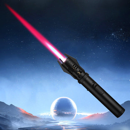 Custom Large Size Lightsaber Shape Windproof Metal Refilled Lighter Torch Function Eco-Friendly BBQ Camping Outdoor Kitchen Home