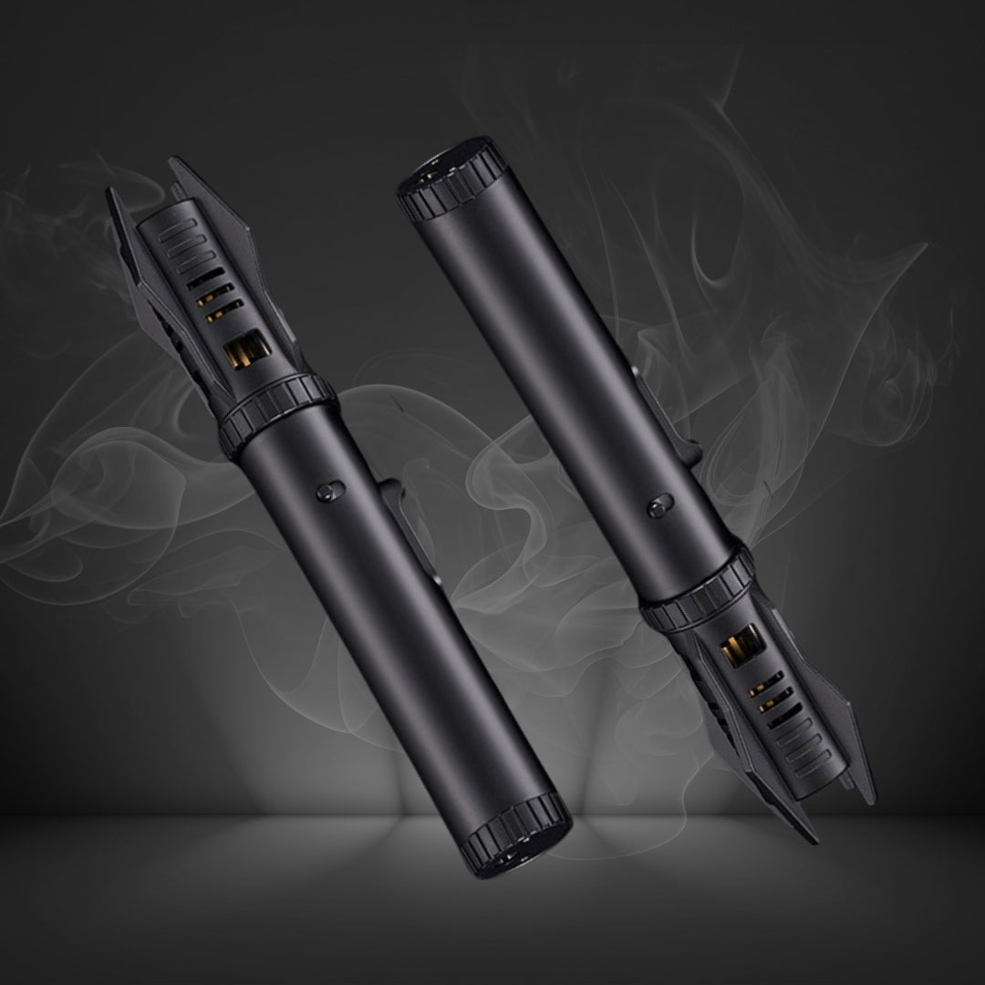 Custom Large Size Lightsaber Shape Windproof Metal Refilled Lighter Torch Function Eco-Friendly BBQ Camping Outdoor Kitchen Home